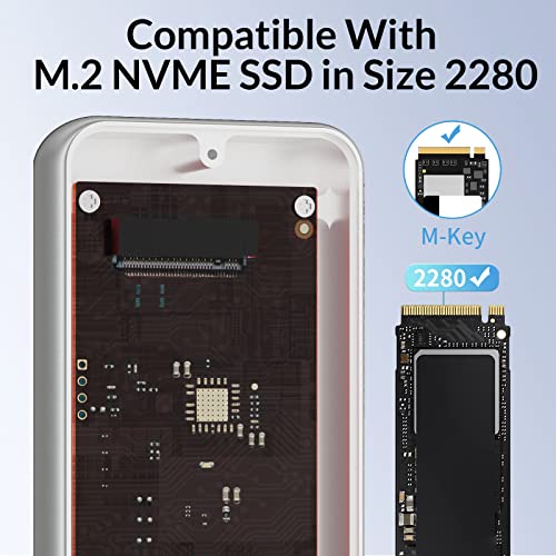 Caja externa Thunderbolt para SSD M.2 NVME 40 Gbps miniatura 5
