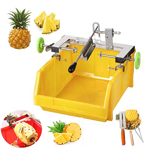 NEWTRY Automatic Pineapple Peeling Machine Pineapple Knife Peeler Stainless Steel Pineapple Peeling Artifact Pineapple Peeling Artifact for Home, Restaurant, Bar, Supermarket