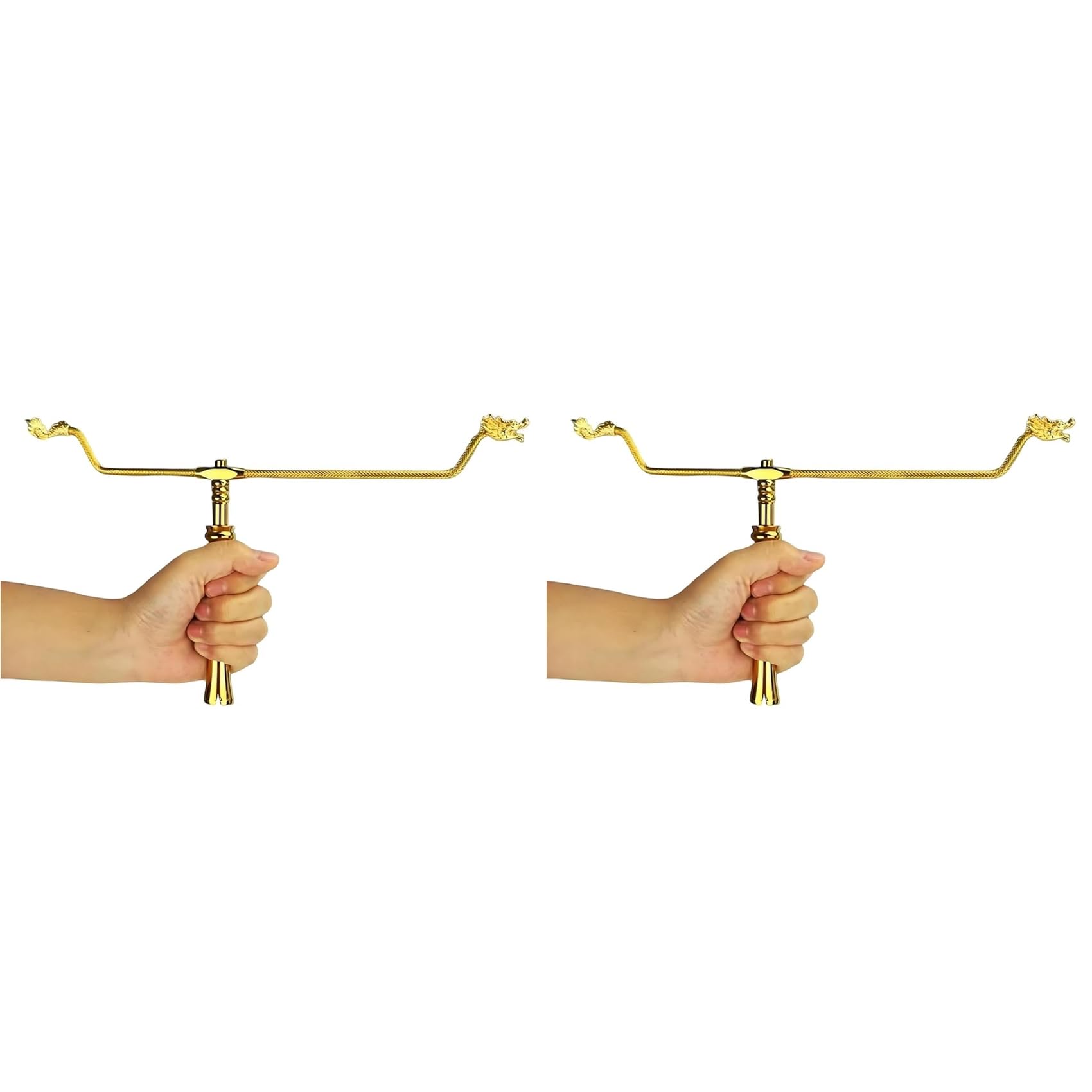 Jnchdghwa As Shown 2X Copper Dowsing Rods Divining Rod,Solid Copper And Brass Dragon Seeking Tools For Detect Gold, Water Witching