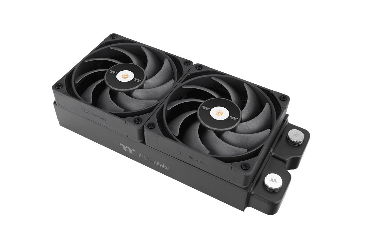 Thermaltake TOUGHFAN 14 Pro No LED 2 Pack 140mm PC Case Fan 5.5 x 5.5 x 1 inches 119.6 CFM 0.14 in H2O 31.6 dBA 4.32 W 12V PWM 4pin PWM 40,000 hours