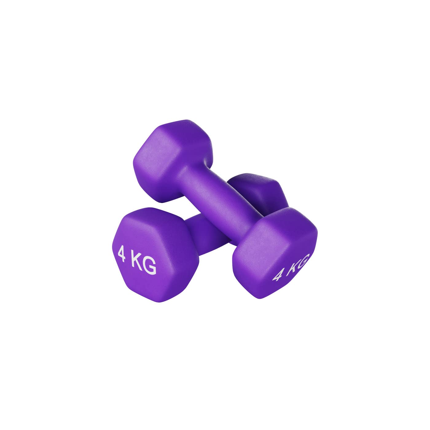 Encanto Hexagon Cast Iron Vinyl Coated Dumbbell Pair Set (4Kg) | Non Toxic Vinyl Coated Colored Dumbbell | Colour May varie (B0BVKLB3RV) Amazon Price History, Amazon Price Tracker