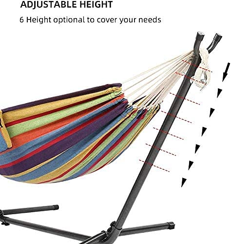 Amazon.co.jp: ダブルハンモック 9フィートスタンド付き 省スペース