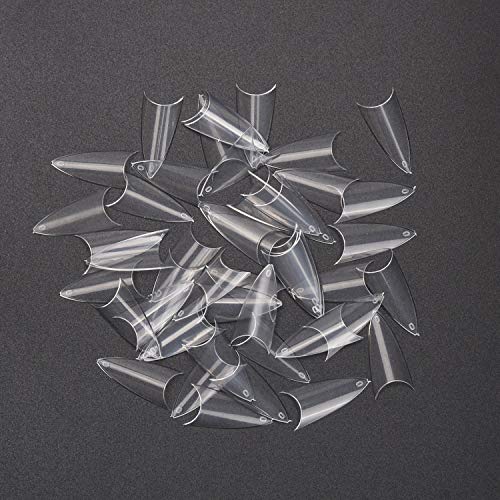 Noverlife 1000PCS Falsche französische Nagelspitzen, Stiletto-förmige Nägel, 10 Größen, künstliche Acryl-Kunstnägel mit… – Bild 6