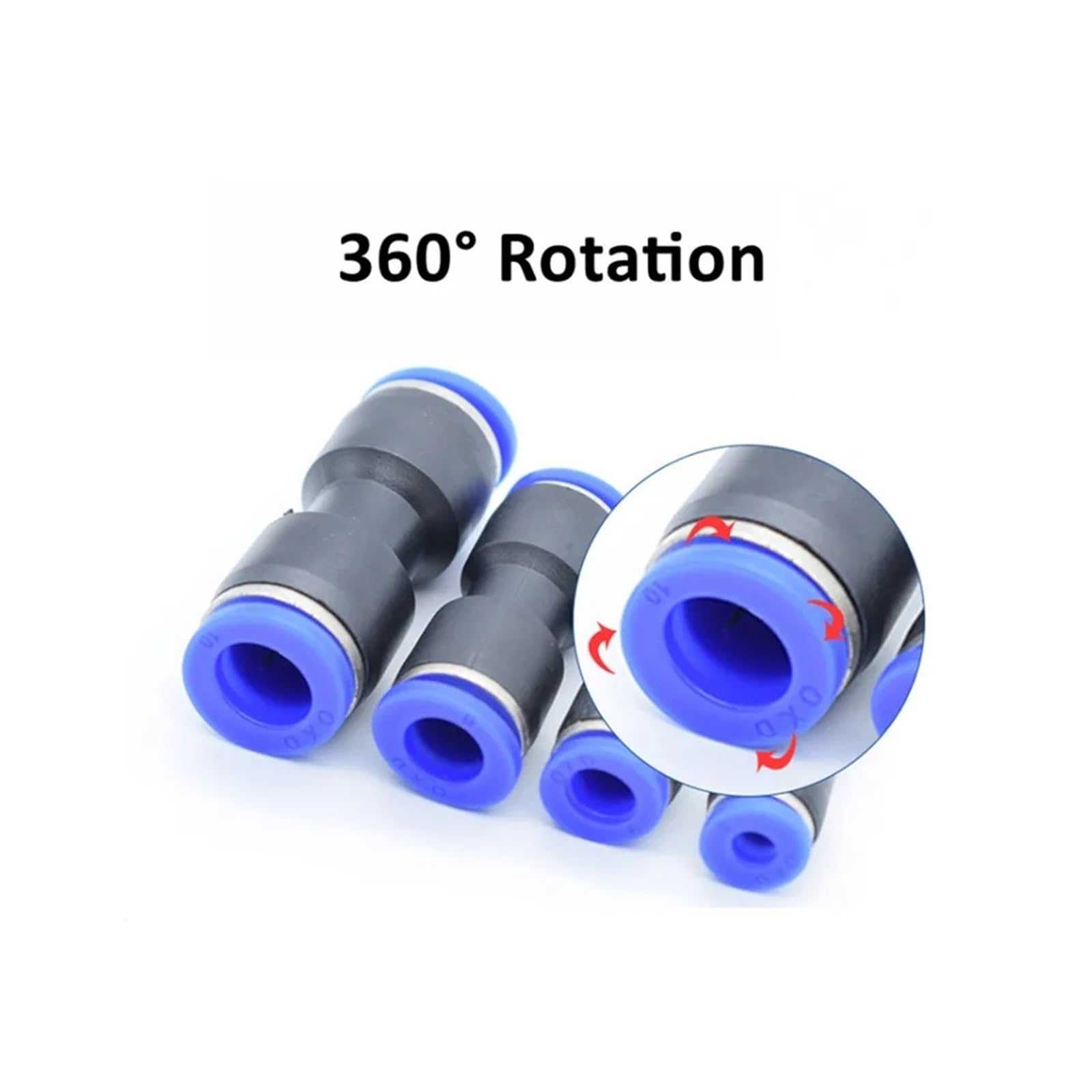 Raccordo for tubo pneumatico a forma di Y da 5 mm a 3 vie(Blue PPF(10PCS),10mm)