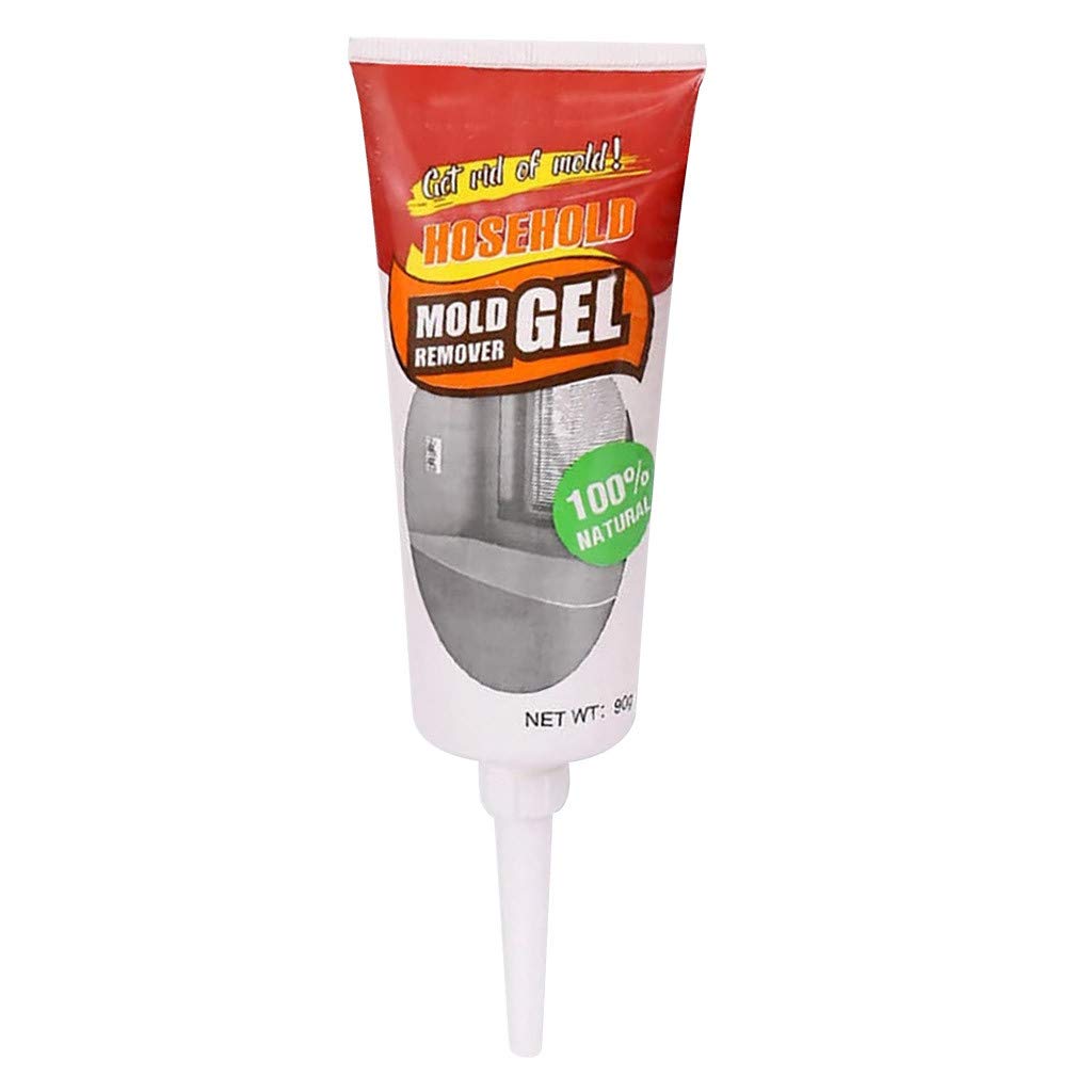 Mould Magic Gel, Household Mould Removing Gel, Mold Cleaner, Mildew Remover Gel Caulk Remover, Wall Stain Remover, Black Mould Removal Agent for Wall Tiles Grout, 90g (1Pcs)