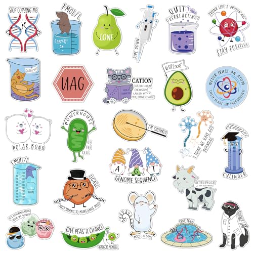 25 imanes decorativos de químicas para refrigerador