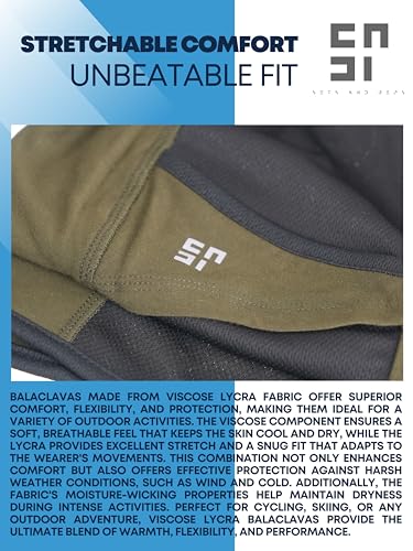 Image of inchPack of 2 Black & Blue Premium Face Mask for Bikers I Breathable Full Face Cover Balaclava for Men I Helmet Mask for Dust Protection