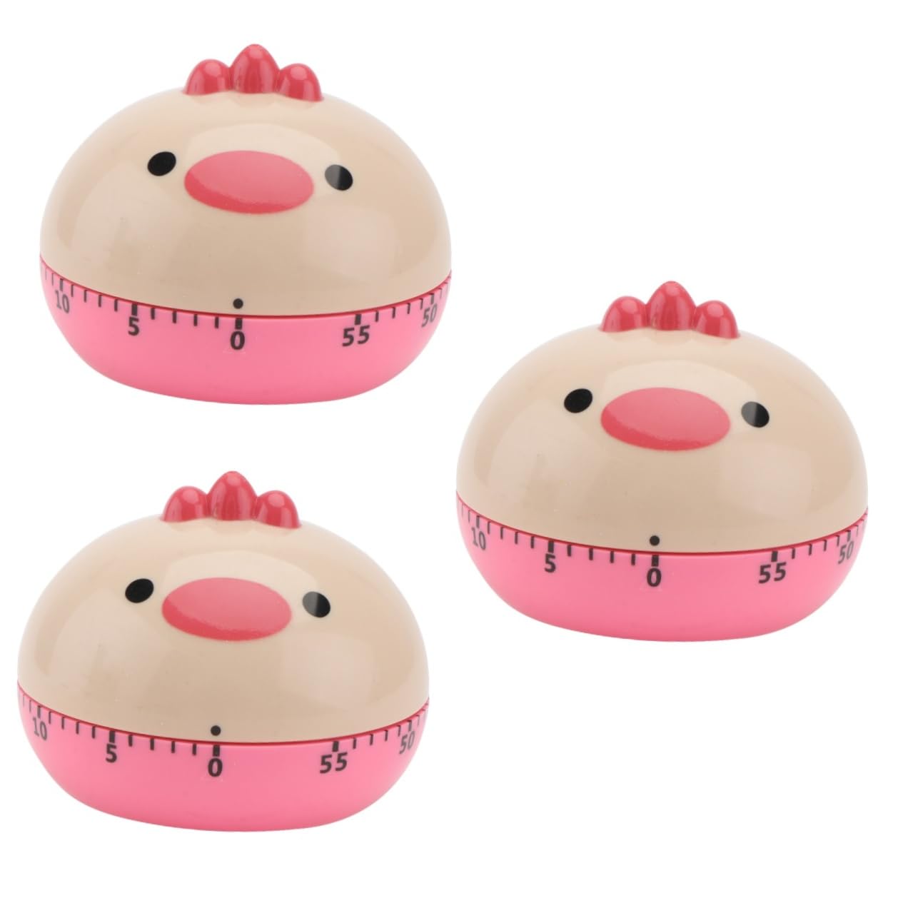 Alipis 3 Pezzi Timer Cartoni Animati Timer Da Cucina Per Bambini Da Cucina Per Animali Da Forno Per Bambini Test Di Promemoria Cottura 1-60 Elastici Per