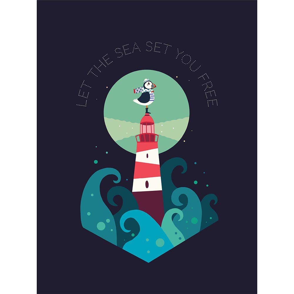 Wee Blue Coo Lighthouse Sea Free Unframed Wall Art Print Poster Home Decor Premium