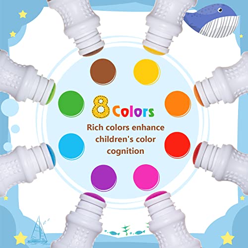 Amosting Dot Markers | Bingo Daubers| 8 Colors Washable Markers For Toddlers Arts And Crafts Supplies，Toddler Activities #TOP5