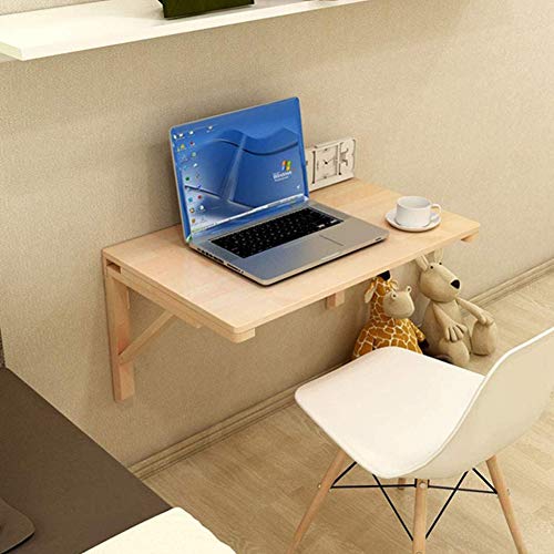 Table pliante murale gain de place pour cuisine et petit bureau LUNEZY - 5