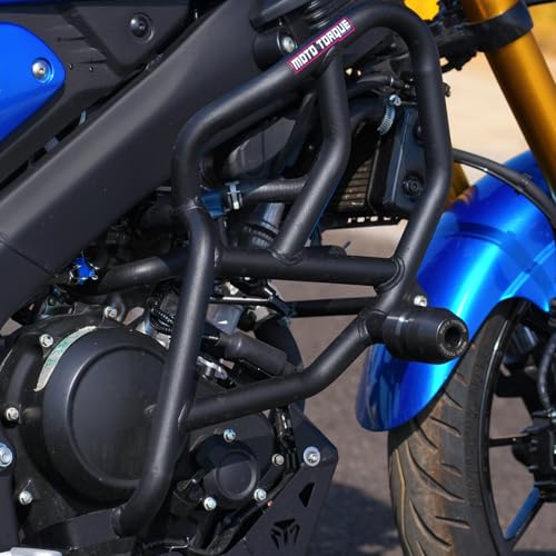 Image of Moto Torque Crash Guard fit for Yamaha XSR 155 with Sliders - (Black)