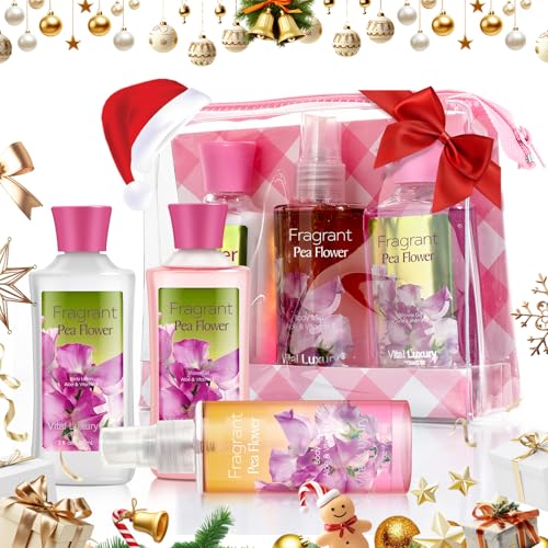 Vital Luxury Bath & Body Care Travel Set Pea Flower