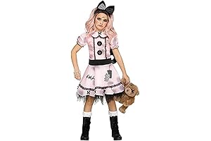 Spooky Clockwork Doll Costume for Kids