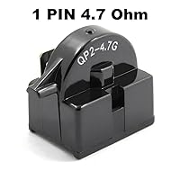 Vista 2 de Nuevo Relé de Arranque QP2-4.7 para Refrigerador PTC de 4.7 Ohm, 1 Pin para Compresor Vissani Danby