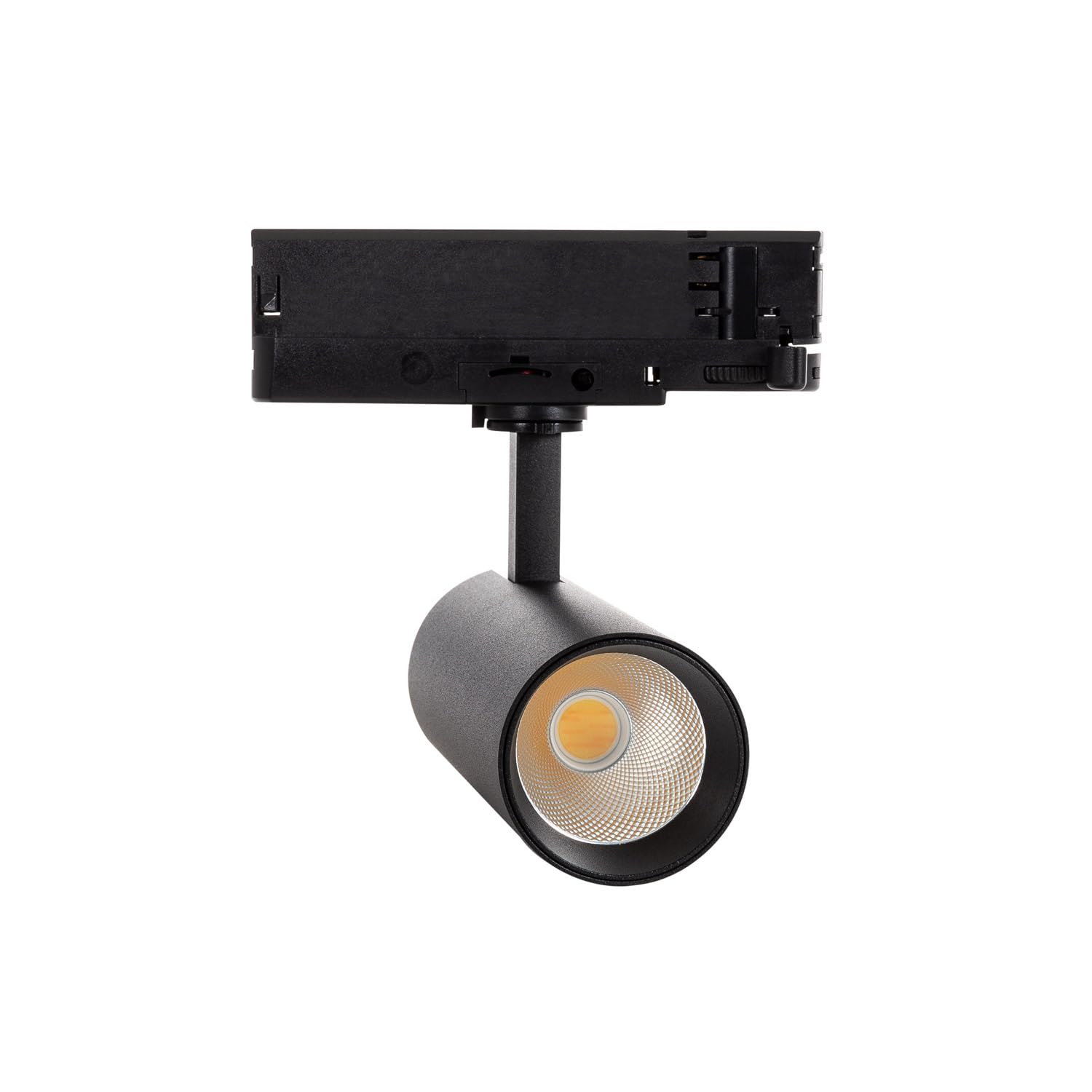 LEDKIA LIGHTING Spot LED sur Rail Triphasé 20W Carlo CCT Sélectionnable Noir 4000K - 5000K - 6000K Sélectionnable