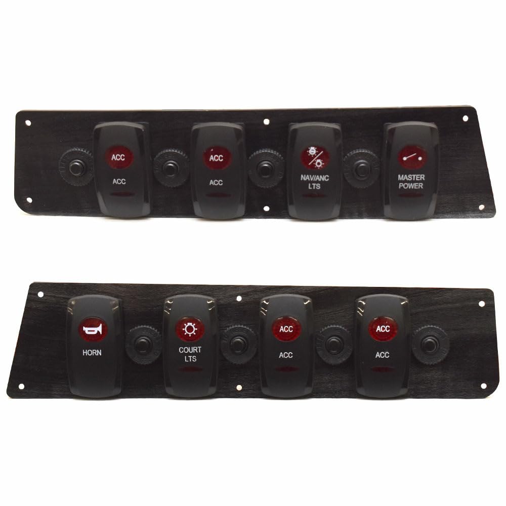 Godfrey Boat Switch Panels | Sweetwater Black Woodgrain (Set of 2)