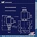 Solenoid Cartridge Valve, Normally-Closed Two-Way Hydraulic Solenoid Valve Comparable Replacement to Hydraforce SV08-20M-0-N-00