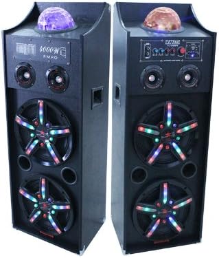 Patron Audio Pro PLS-4000PKG Dual 10-Inch Speakers with Flashing Lights