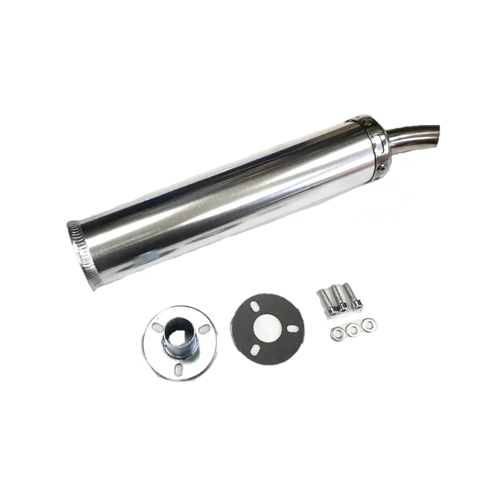 Uniwersalny Metalowy Tłumik Rury Wydechowej 60x280mm Wyścigi Motocyklowe Pasuje Do 50cc-240cc rura wydechowa(Gold)