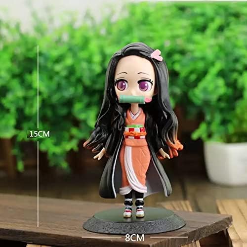 Image of Demon Slayer Kimetsu no Yaiba 6 inch in Action Figure| Lightweight Attractive Durable Toy Figures for Home Decors Office Desk and Study Table - Nezuko Kamado