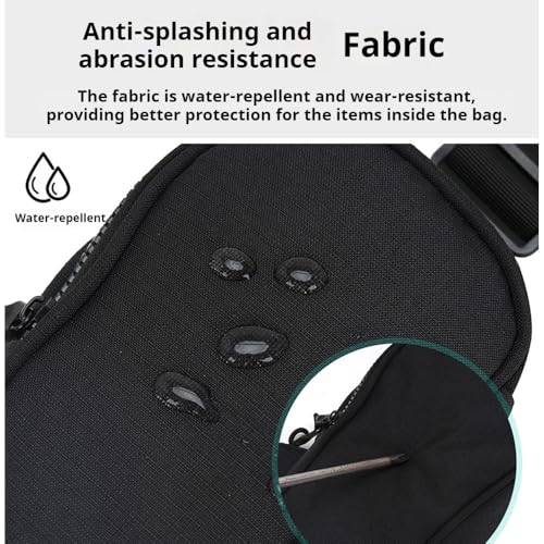 Mini Sling Bag for Men/Women, Waterproof Utility Crossbody Backpack Chest Bag for Travel Sports Running Hiking (Black)4