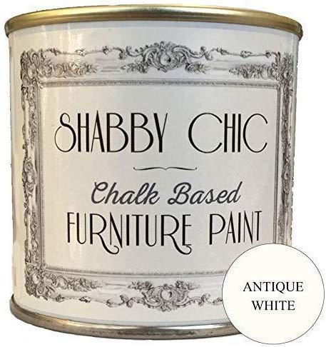 Shabby Chic Chalk Furniture Paint - Antique White 250ml -...