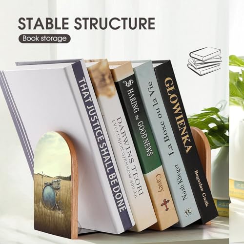 Sujetalibros de tambor musical antideslizante para evitar caída de libros 8