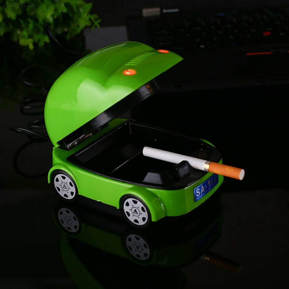 Amazon.co.jp: Ketsicart 8AB7 灰皿 車の形 灰皿 グリーン 装飾 USB