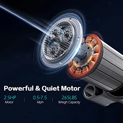 Caminadora eléctrica plegable con inclinación 265 lb miniatura 6