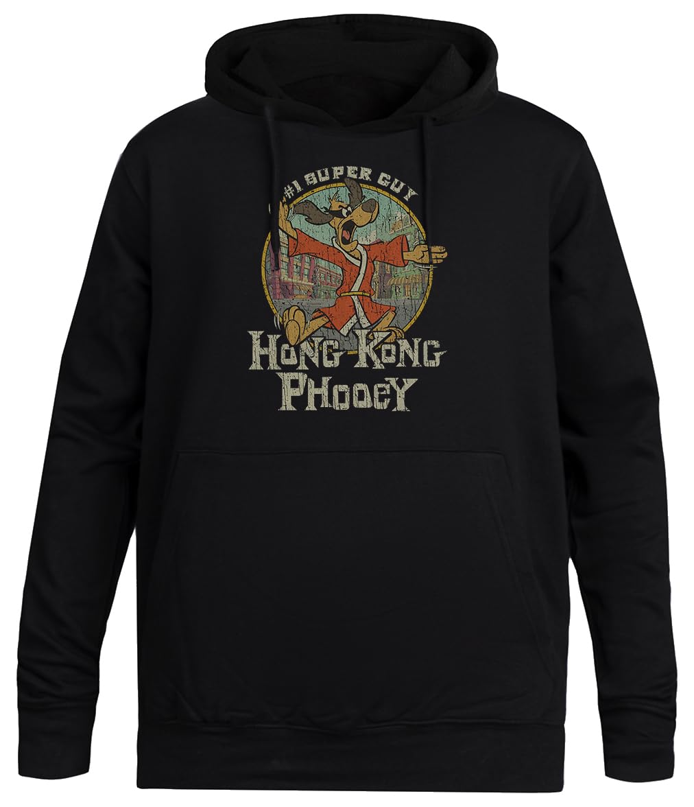 Hong Kong Phooey 1974 Czarna Bluza Unisex Bez Płci Unisex Black Hoodie Men Women