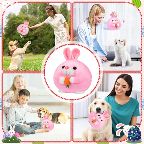 xinrongda Interaktives Hundespielzeug, Bewegendes Hundespielzeug Ball Elektrisch, Interaktiver Spielball für Hunde, Magic Ball mit Klang und Hüpferei, Haustier Hunde Trainingsball für Ostergeschenke