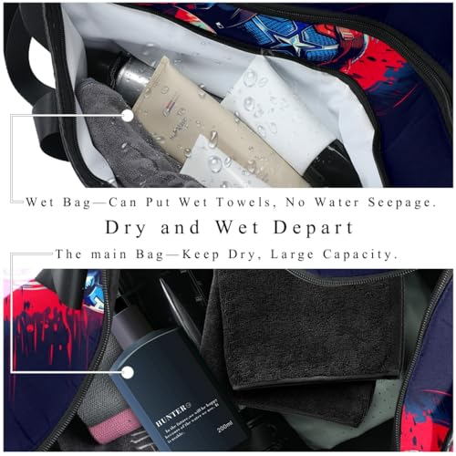 For Captain America Carry-on Weekender Sports Bag - 17.7 Inches - Interior Zipper Pocket - Large Capacity - for Gym, Travel, and Adventures4