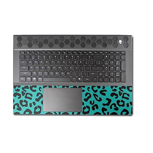 Image of MightySkins Skin Compatible with Alienware M18 R1 (2023) Full Wrap Kit - Teal Leopard | Protective, Durable, and Unique Vinyl Decal wrap Cover | Easy to Apply & Change Styles | Made in The USA
