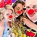 meekoo 10 Packs 10/40 Pack Red Clown Nose Red Foam Sponge Nose for Halloween Christmas Cosplay Comic Party Supplies