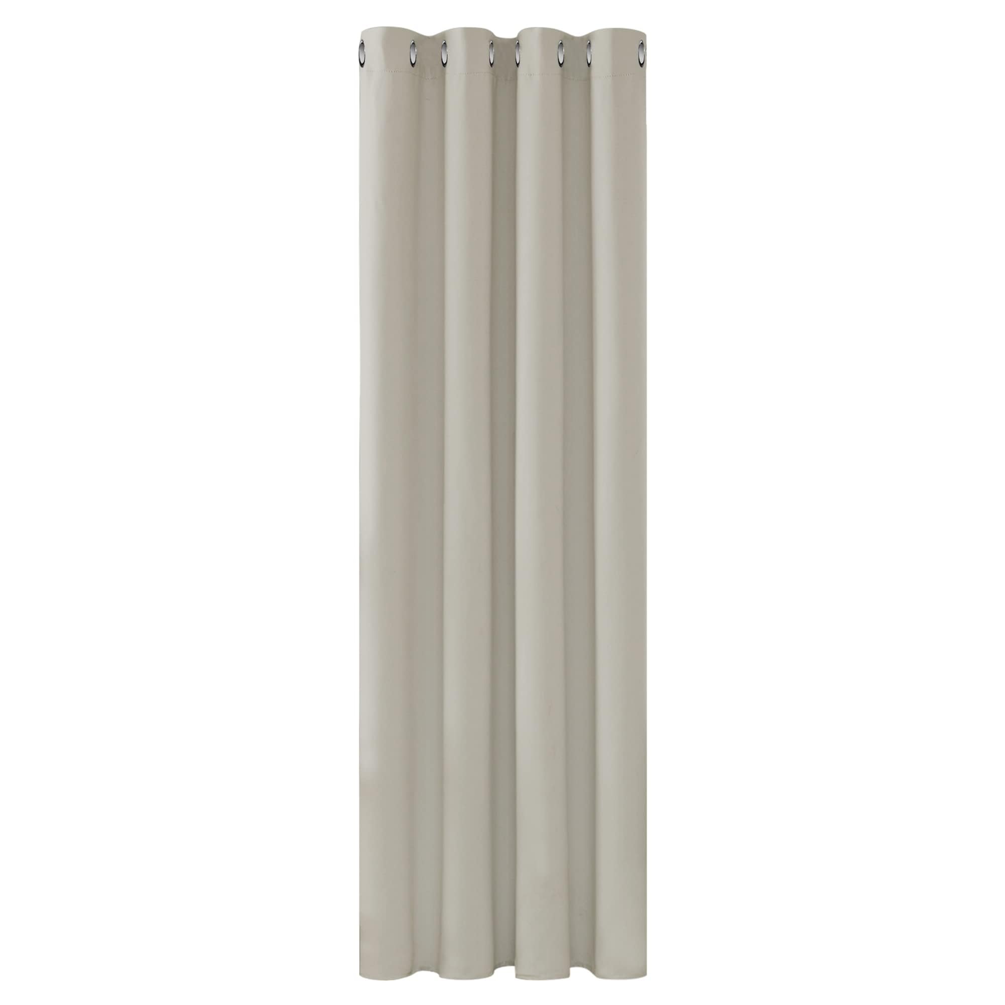 Deconovo Blackout Curtain Eyelet, Home Decorative Door Curtain for Living Room Solid Thermal Curtain for Bedroom 55 x 69 Inch