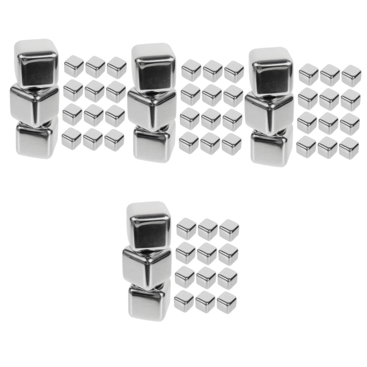 IMIKEYA Lot De 4 Moules Résistants À Lusure Motif Poker Pierres À Vin Pratiques Pierres À Whisky Réutilisables Matériau Épais 15 Pièces X 4