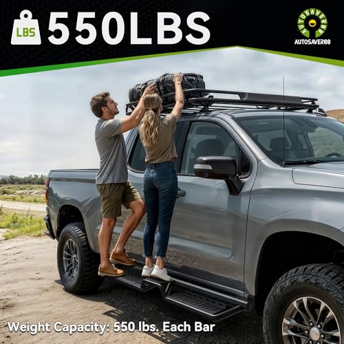 Estribos para Ford F150 Supercrew Cab 2015-2026 negros miniatura 4