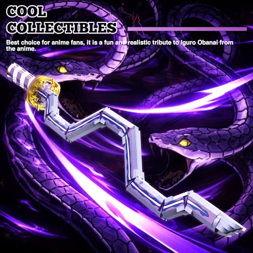 Image of Jorumo Swords Building Sets for Adults, 34in Iguro Obanai Sword Building Block with Stand, Anime Sword Building Toy Katana Gift, 836 Pcs