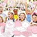 Pink Bow Birthday Party Supplies Serve 24, Coquette Birthday Decorations Include Bow Plates Napkins Cups Banner Tablecloth Cake Topper Balloons Bow Theme Tableware for Girls Bachelorette Decor