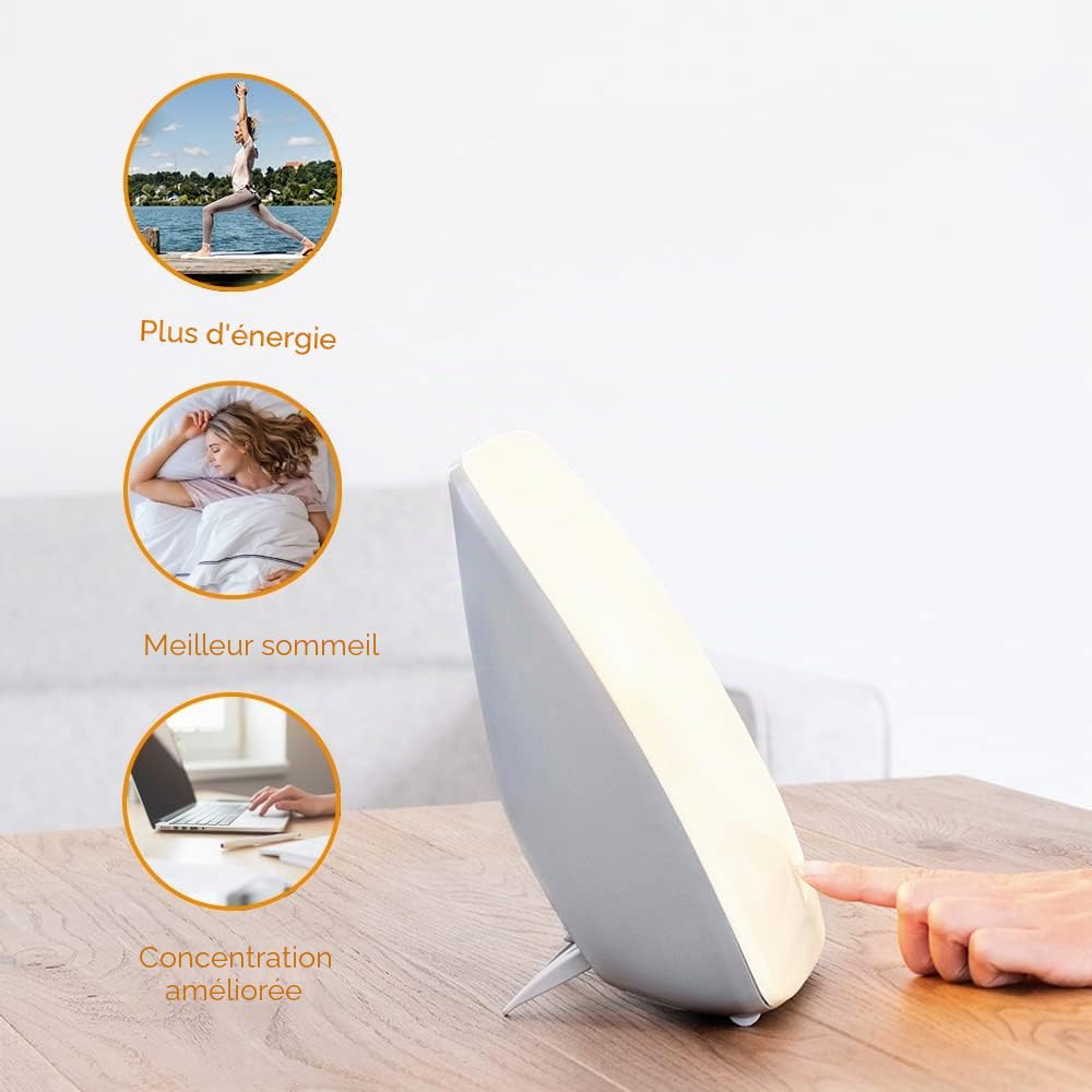 Beurer TL41UK Lampe LED compacte SAD, aide à lutter contre les troubles affectifs saisonniers et offre 10 000 lux de lumière, design compact et luminothérapie LED sans UV, dispositif médical certifié