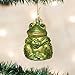 Old World Christmas Sitting Frog Glass Blown Ornament for Christmas Tree, Handcrafted Holiday Decoration, Wildlife Animal Collection