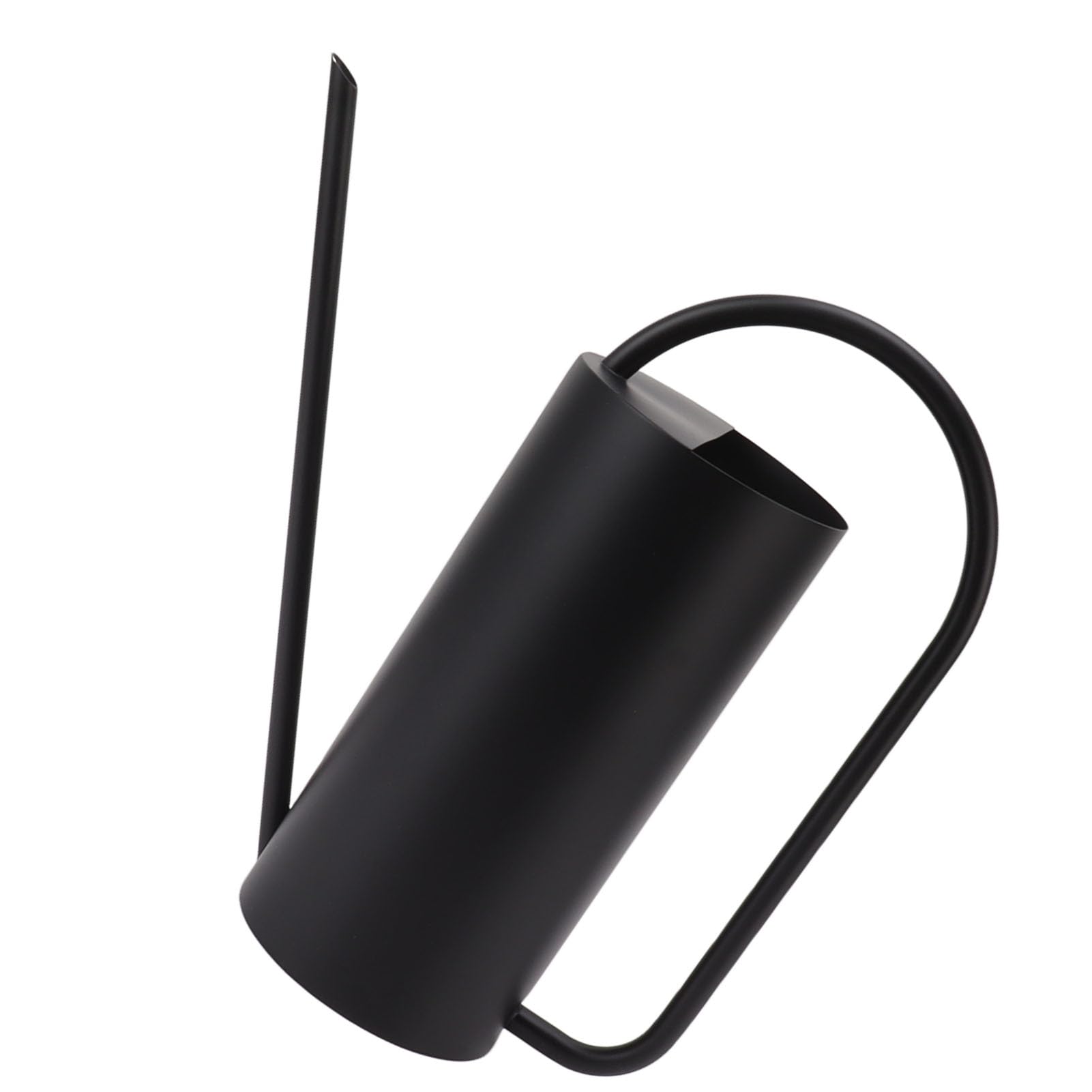 Arrosoir Plante Interieur, 1500 ML Petit Arrosoir en Acier Inoxydable De Jardin avec Un Long Bec Fin pour Plantes D'intérieur et D'extérieur, Noir