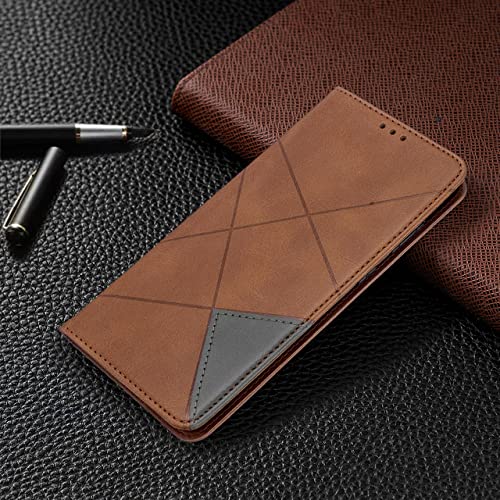 Housse de téléphone portefeuille Samsung S21 S20 FE protection marron pour le bureau