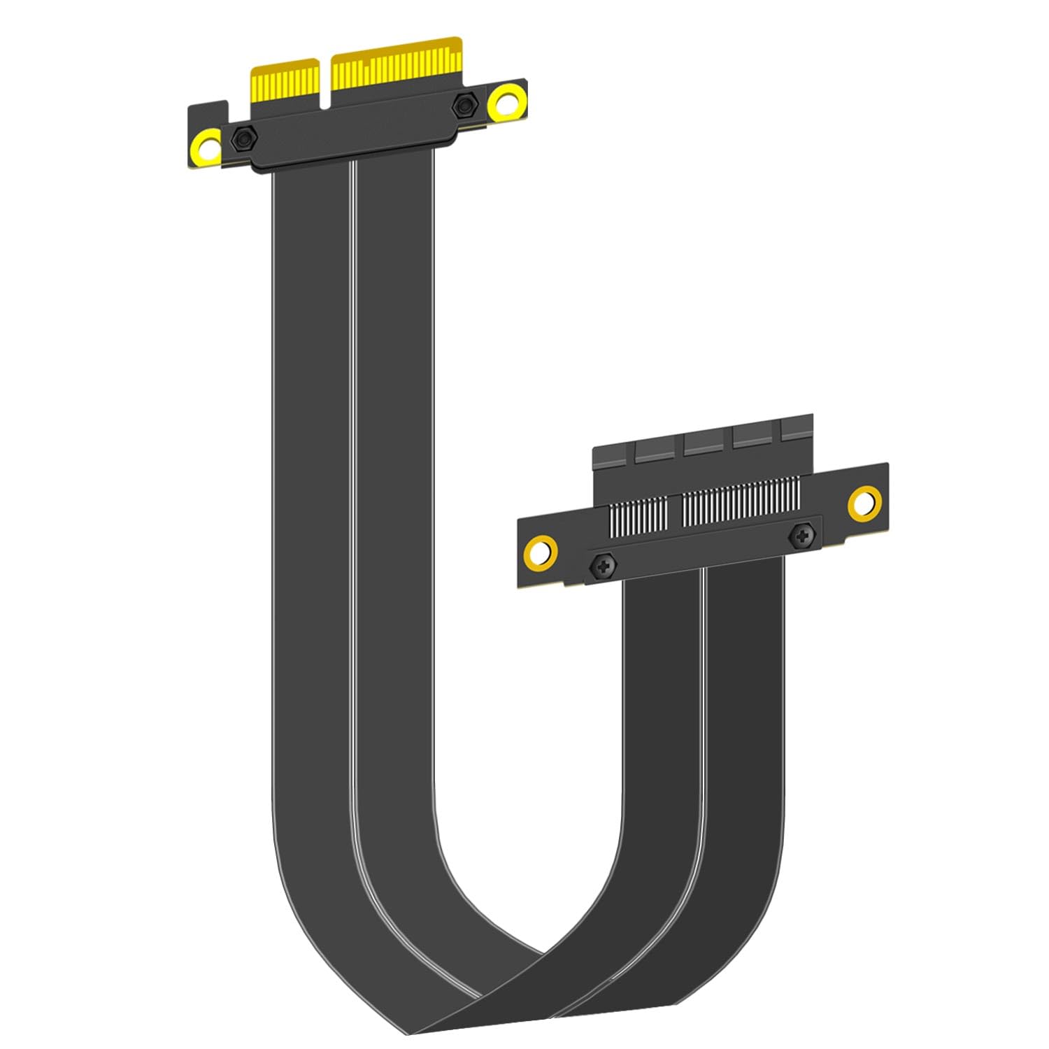 GLOTRENDS 300mm PCIe 3.0 X4 Riser Cable for M.2, WiFi, Firewire, USB, Sound Cards, etc