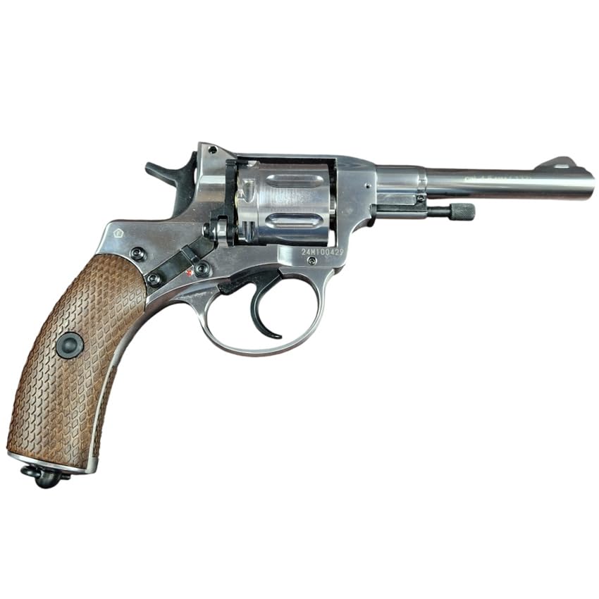 Revólver Borner NGT Silver balines (4,5mm) | Pack Pistola de balines (Caja de balines + maletín + 5 Cargas). Arma de Aire comprimido Calibre 4,5mm