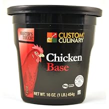 Custom Culinary Masters Touch Chicken no Msg Base, 16-Ounce Plastic Jars Pack of 6