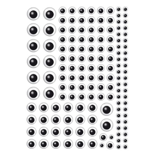 CTOP - Loisir créatif - Gommettes Yeux Noir et Blanc - 296 pièces Cover