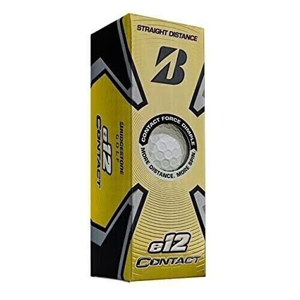 Bridgestone e12 Contact Soft Golf Balls (White, 3pk) 1 Sleeve 2021