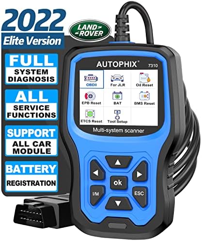 AUTOPHIX 7310 Full Systems Diagnostic Scan Tool Compatible with Land Rover  and Jaguar, Car Code Reader Full Functions OBD2 Scanner Battery ...